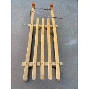 Gloco Davoser Sled- Vintage- West Germany- 110cm- Beech Wood- EUC